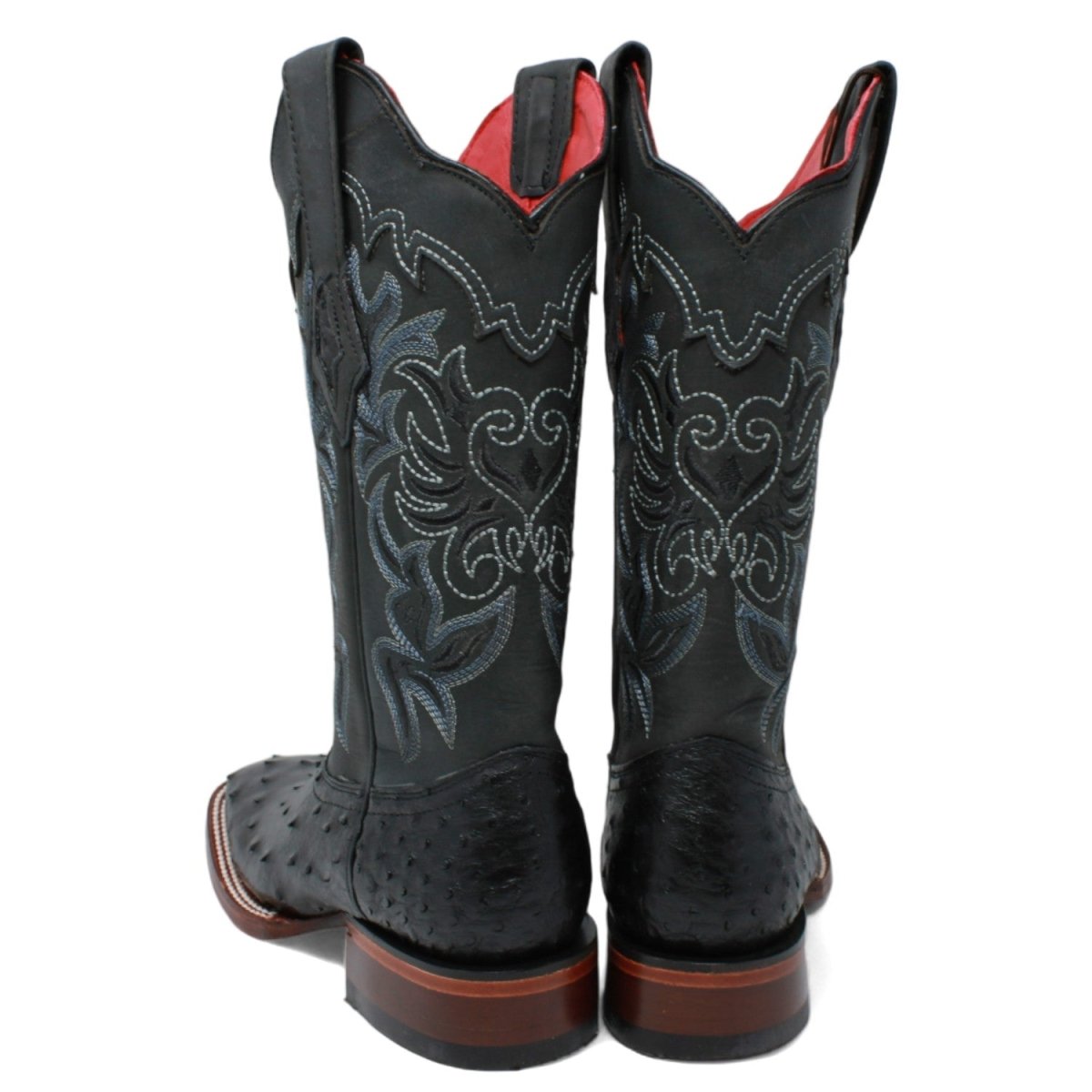 Botas de Avestruz Punta Cuadrada Dama LAB-3220305