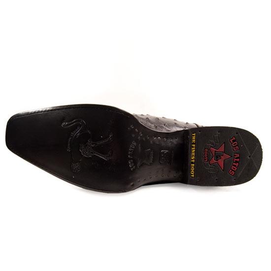 Botas Avestruz Negra Horma Europea LAB-760305