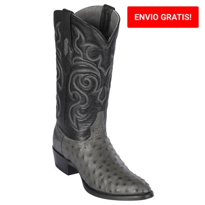 Botas de Avestruz Original Punta Redonda LAB-650309