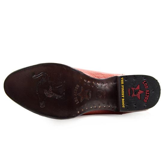 Botas de Avestruz Original Horma Roper Color Miel LAB