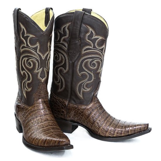 Botas de Cocodrilo Caiman Punta Recortada LAB-948207