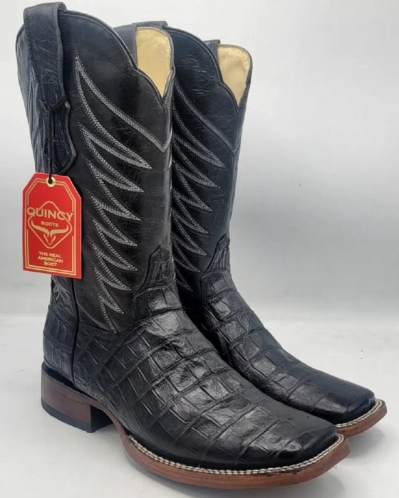 Botas de Cocodrilo Grabado Horma Rodeo Cuadrada