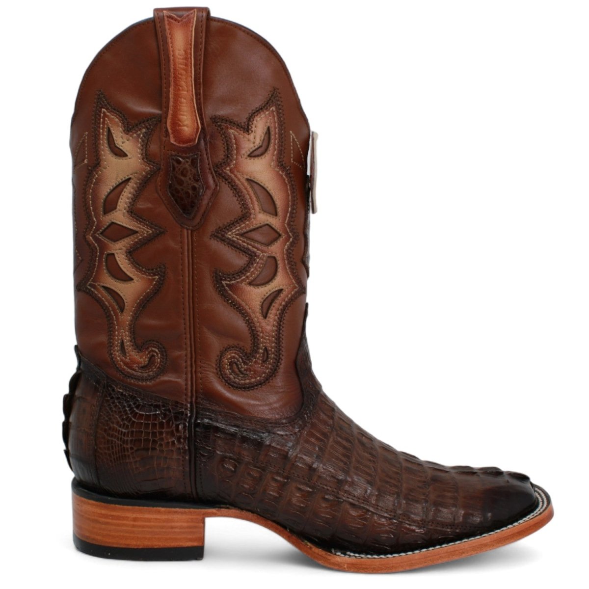 Botas Vaqueras de Cola de Cocodrilo Café Los Altos Boots