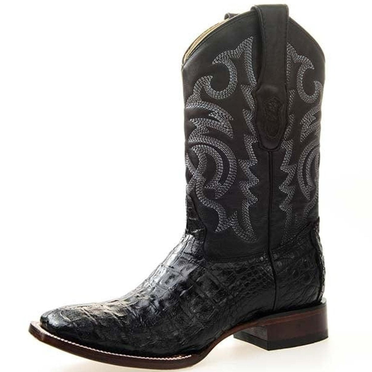 Botas Cola Cocodrilo Rodeo Negro Los Altos