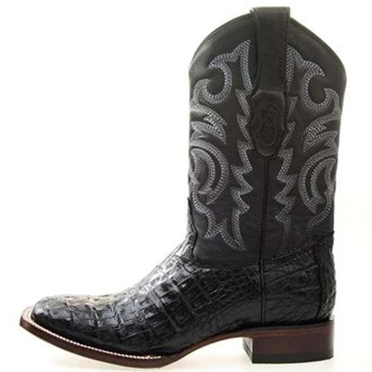 Botas Cola Cocodrilo Rodeo Negro Los Altos