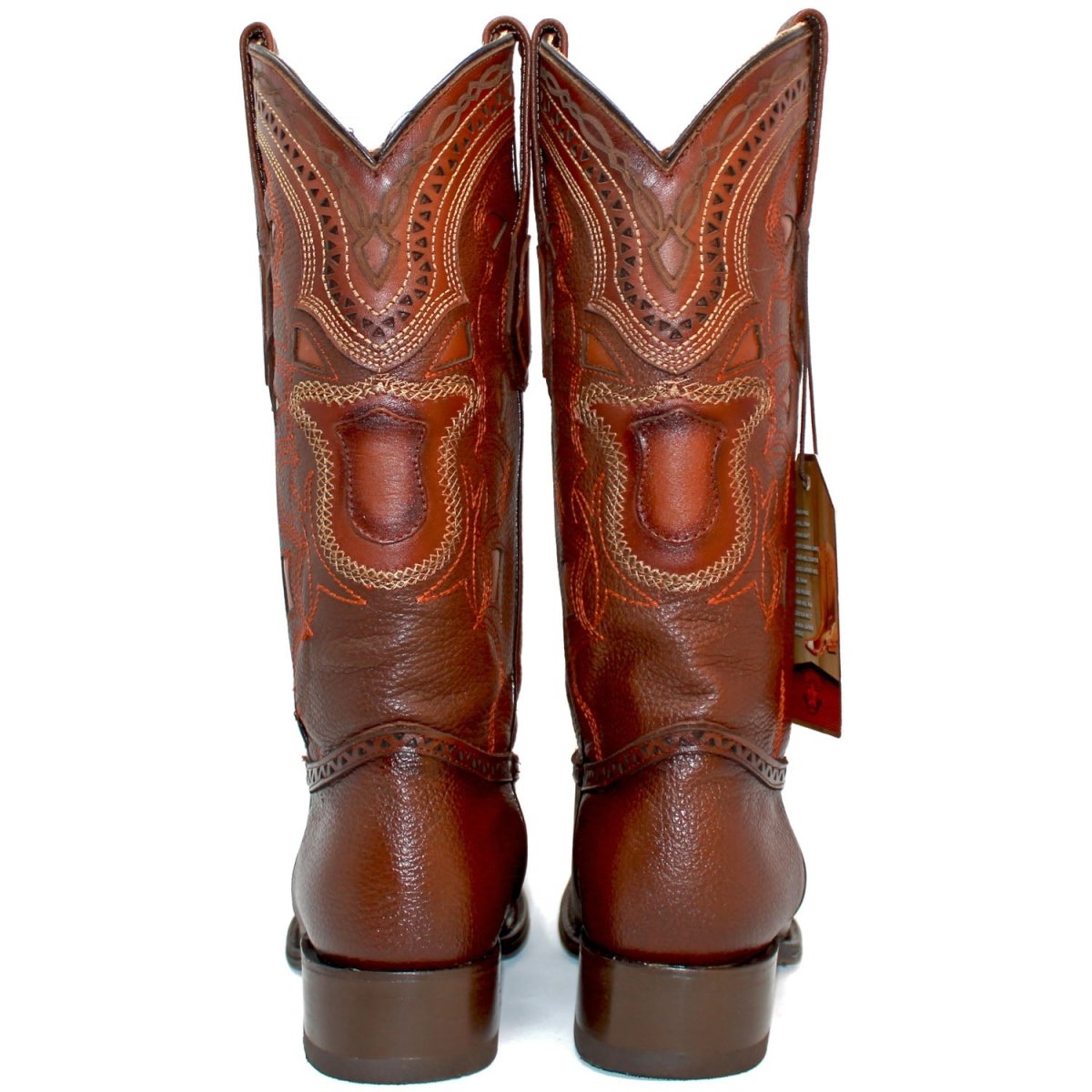 Botas de Cuero Original Punta Europea Cafe