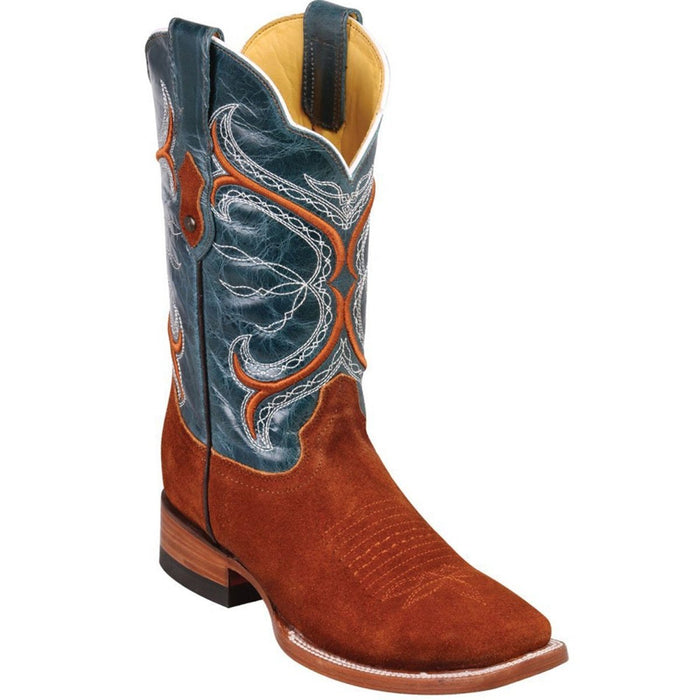 Botas de Cuero Gamuza Horma Rodeo Cuadrada Shedron