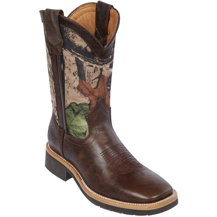 Botas de Cuero Grasso Horma Cuadrada Ancha