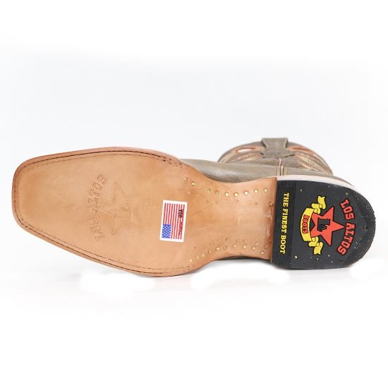 Botas de Cuero Rodeo Cuadrada Miel LAB-8129951