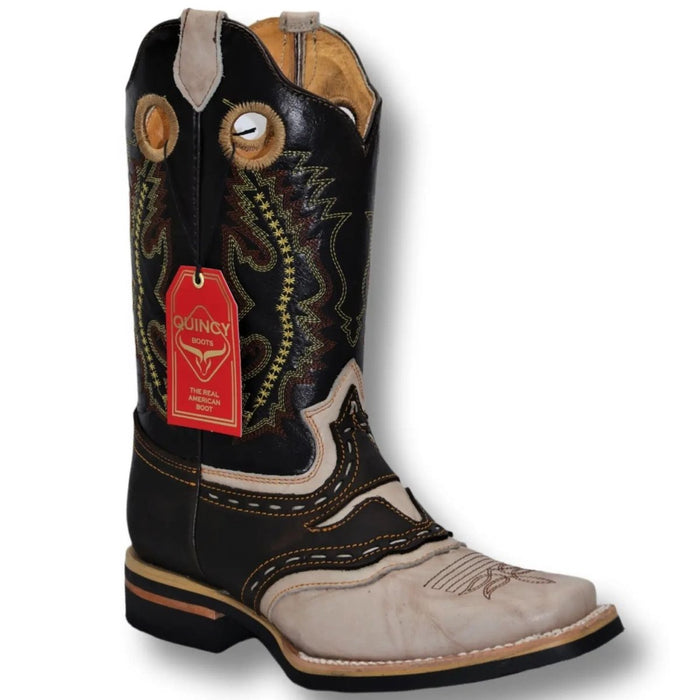Botas de Cuero Original Rodeo Cuadrada Café
