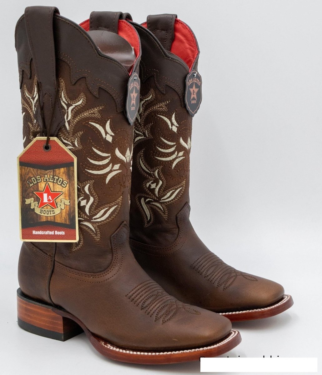 Botas Cuero Rodeo Dama Nuez Los Altos Boots