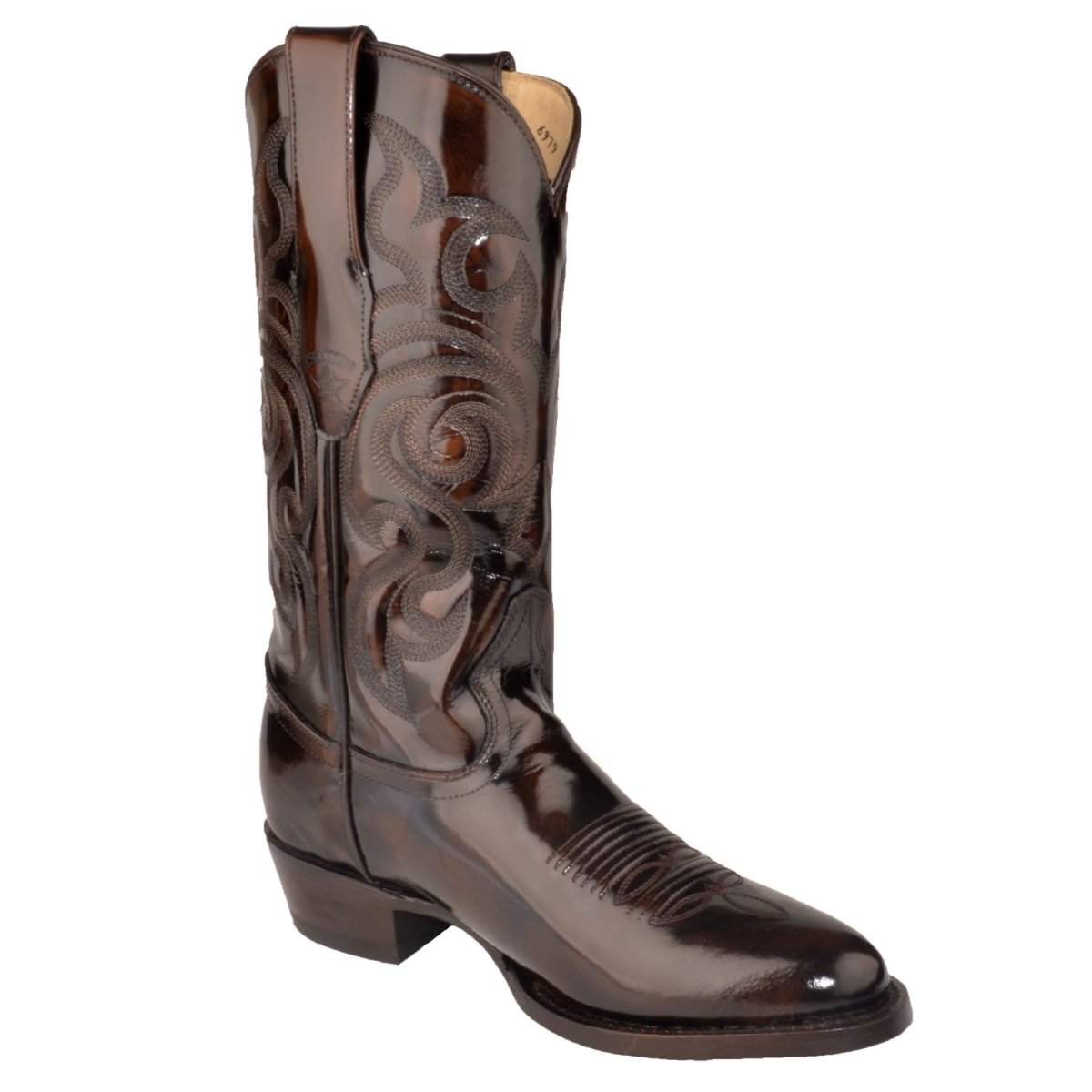 Botas de Cuero Vaqueras Acabado Camaleón LAB-654207