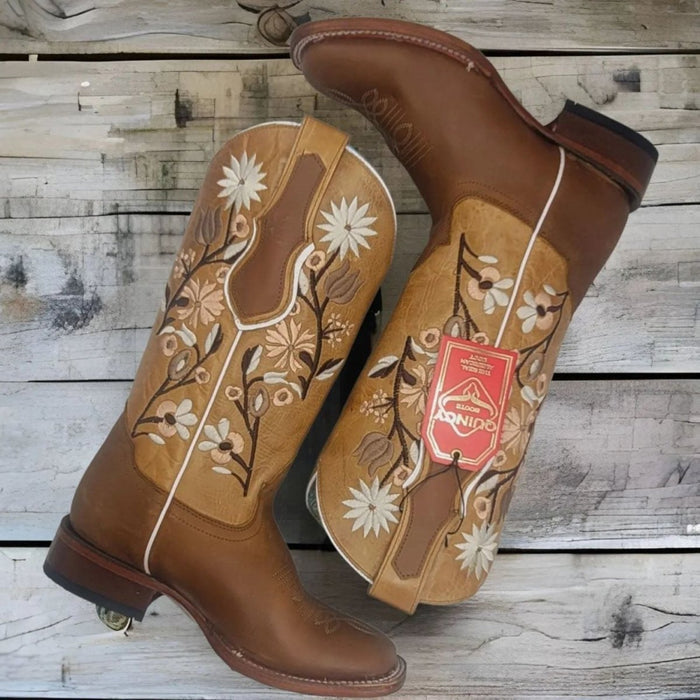 Botas de Cuero Volcano Rodeo Miel para Mujer
