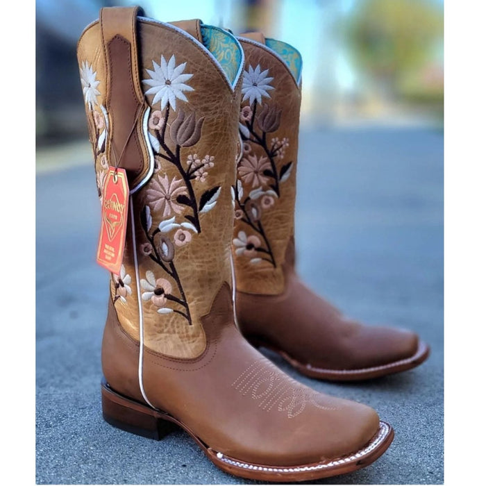 Botas de Cuero Volcano Rodeo Miel para Mujer