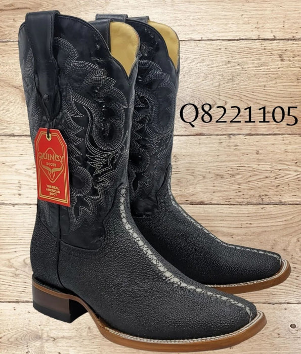 Botas de Mantarraya PC Grabada Rodeo Cuadrada