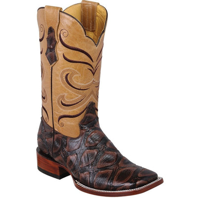 Botas de Pescado Africano Grabado Rodeo Cuadrada