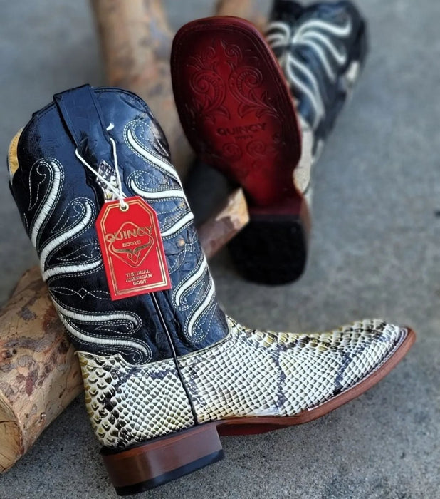 Botas de Piton Grabado Rodeo Cuadrada
