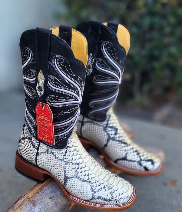 Botas de Piton Grabado Rodeo Cuadrada