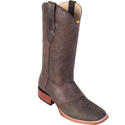Handcrafted Python Square-Toe Ranch Boots
