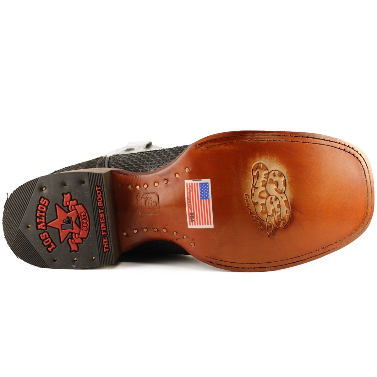 Botas de Piton Original Punta Cuadrada - Los Altos Boots