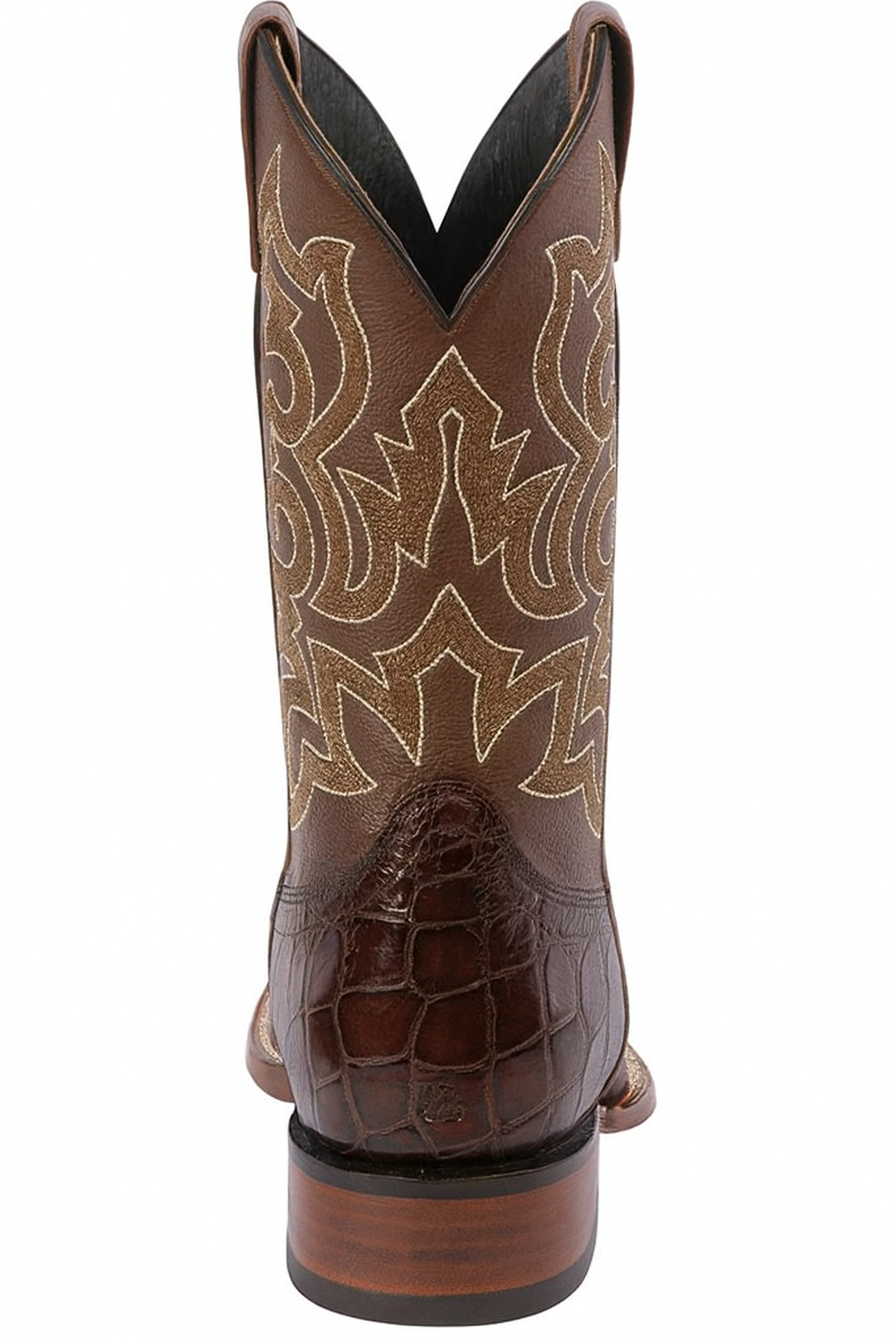 Botas de Tortuga Grabada Horma Rodeo Cuadrada