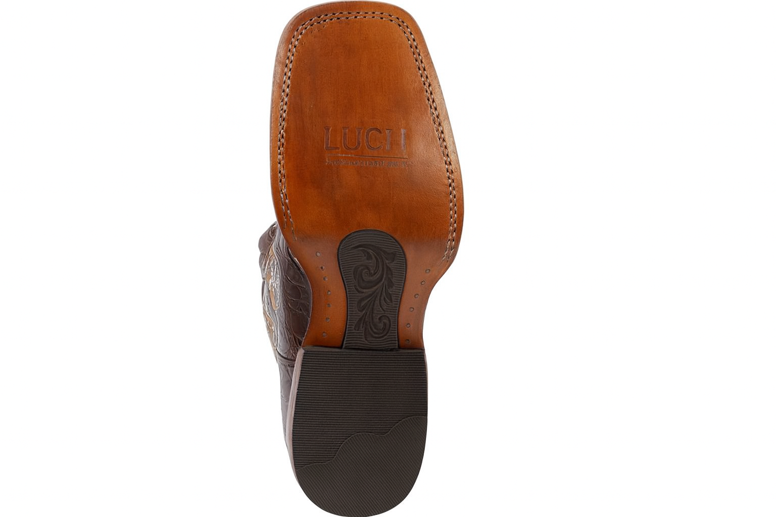 Botas de Tortuga Grabada Horma Rodeo Cuadrada