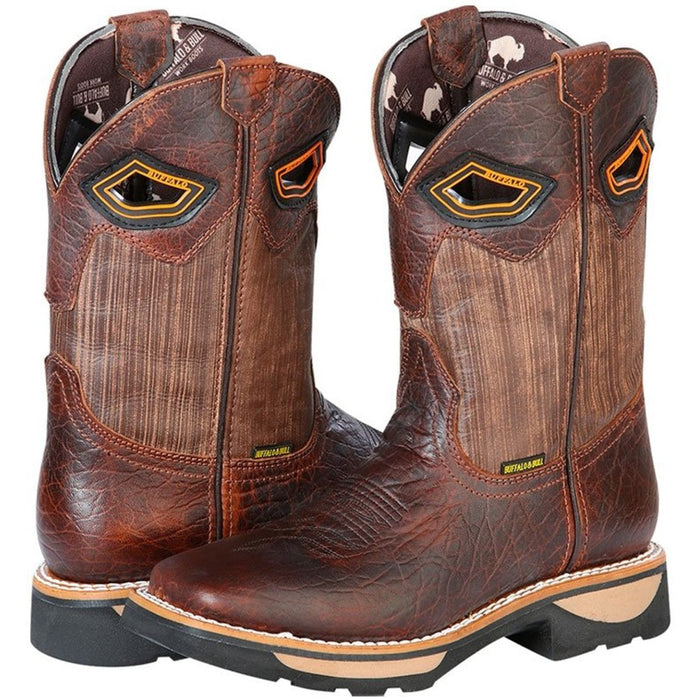 Botas de Trabajo de Cuello de Toro Horma Rodeo Color Miel GEN