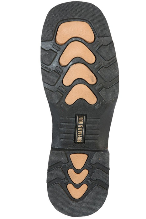 Botas de Trabajo de Cuero Original Horma Rodeo Color Cafe GEN