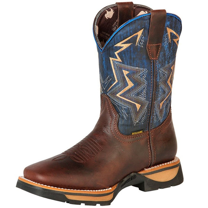 Botas de Trabajo de Cuero Original Horma Rodeo Color Cafe GEN