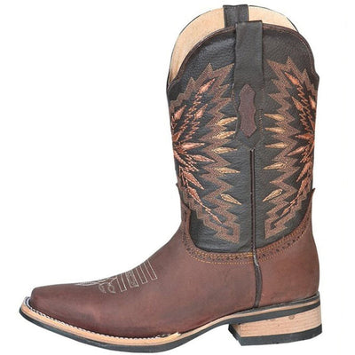 Botas Vaqueras de Cuero Crazy Horma Rodeo Color Cafe