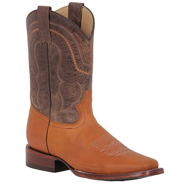 Botas Vaqueras de Cuero Crazy Original Horma Rodeo Color Miel