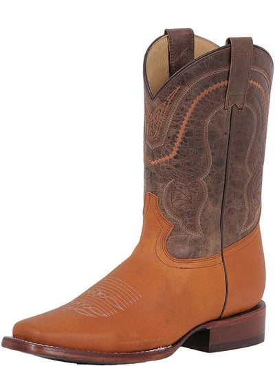 Botas Vaqueras de Cuero Crazy Original Horma Rodeo Color Miel