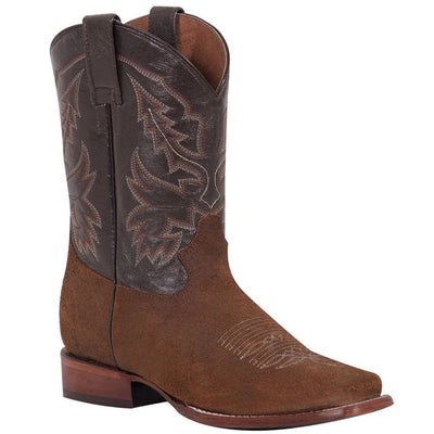 Botas Vaqueras de Cuero Crazy Original Horma Rodeo Color Miel