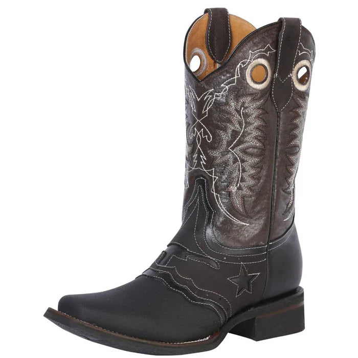 Botas Vaqueras de Cuero Original Horma Rodeo