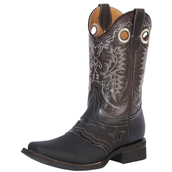 Botas Vaqueras de Cuero Crazy Horma Rodeo Color Chocolate GEN main image 1