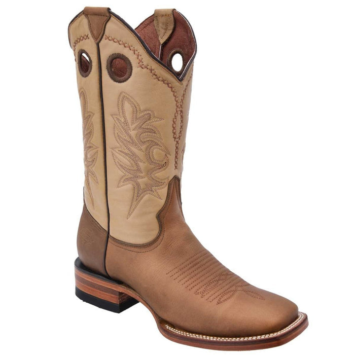 Botas Vaqueras de Cuero Pull Up Horma Rodeo Color Shedron main image 0