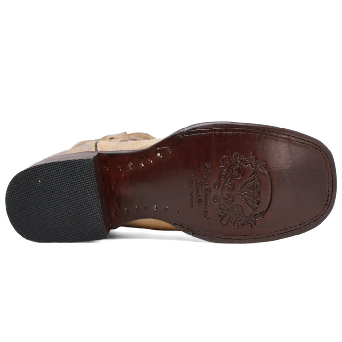 Botas Vaqueras de Cuero Napa Original Horma Rodeo Color Miel WD