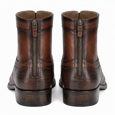 Botas de Armadillo con Venado Punta Europea LAB-76BF0716