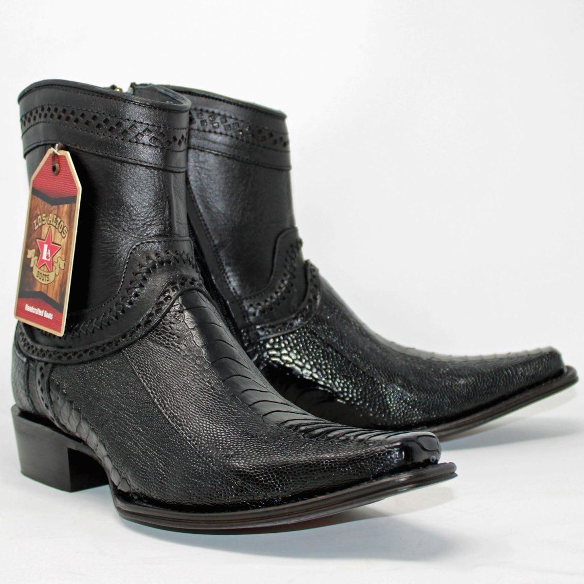 Botines de Pata de Avestruz Original Horma Europea LAB-76B0505