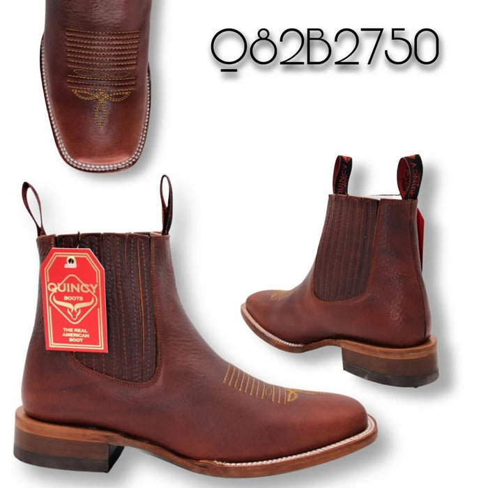Botines Charros Quincy con Punta Cuadrada