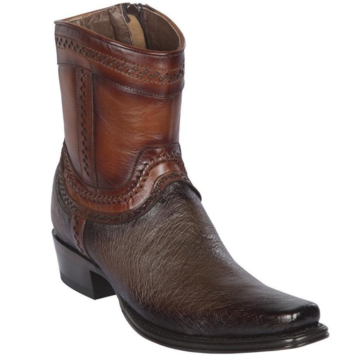 Botines de Avestruz Panza LAB-76B9716 European Square Toe