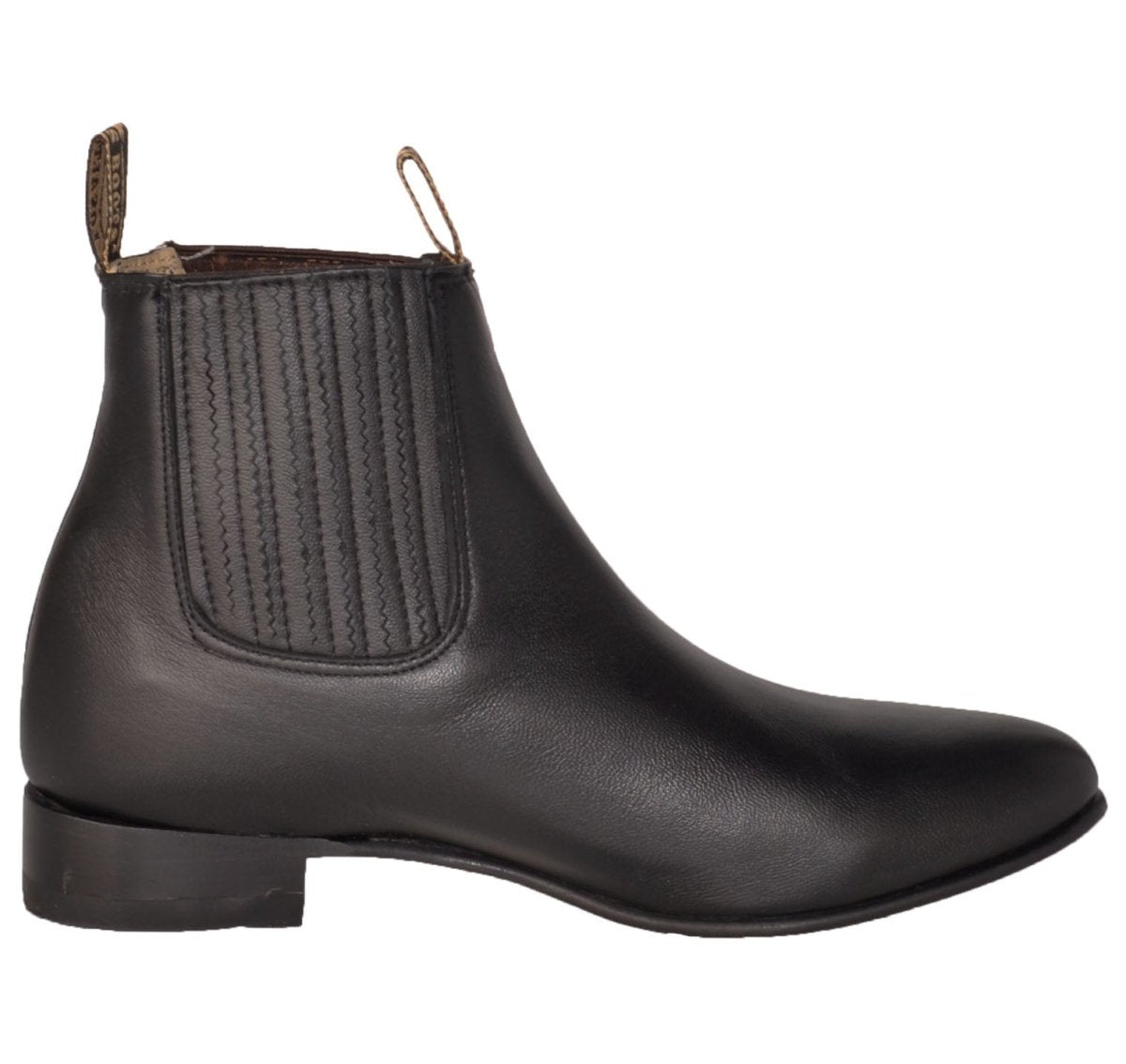 Botines Charros de Piel de Venado Negro LAB-615105