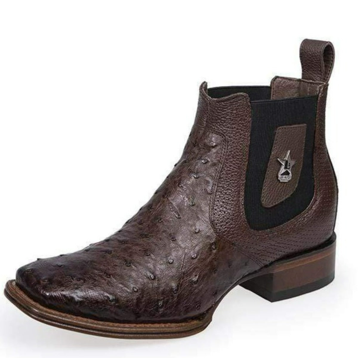 Avestruz Square Toe Western Boot by Los Altos Boots
