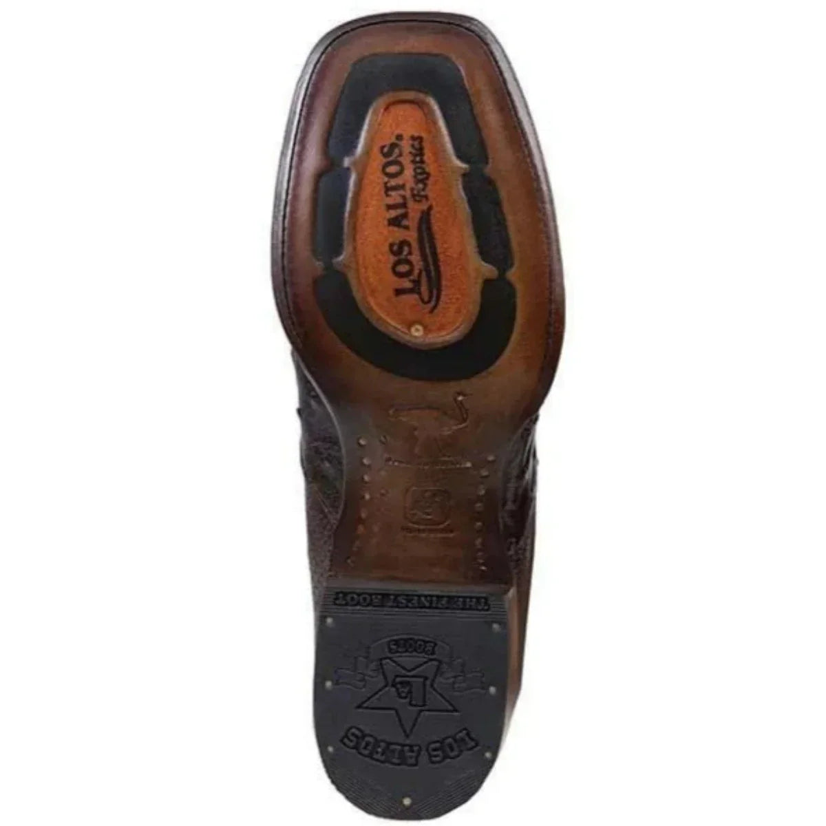 Avestruz Square Toe Western Boot by Los Altos Boots