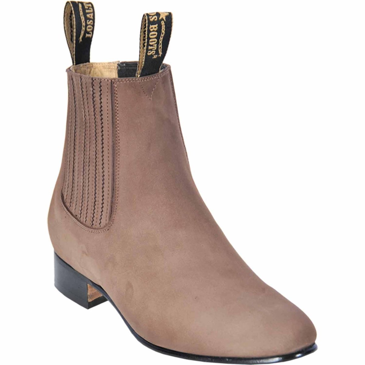 Botines Charros de Gamuza Los Altos Light Brown