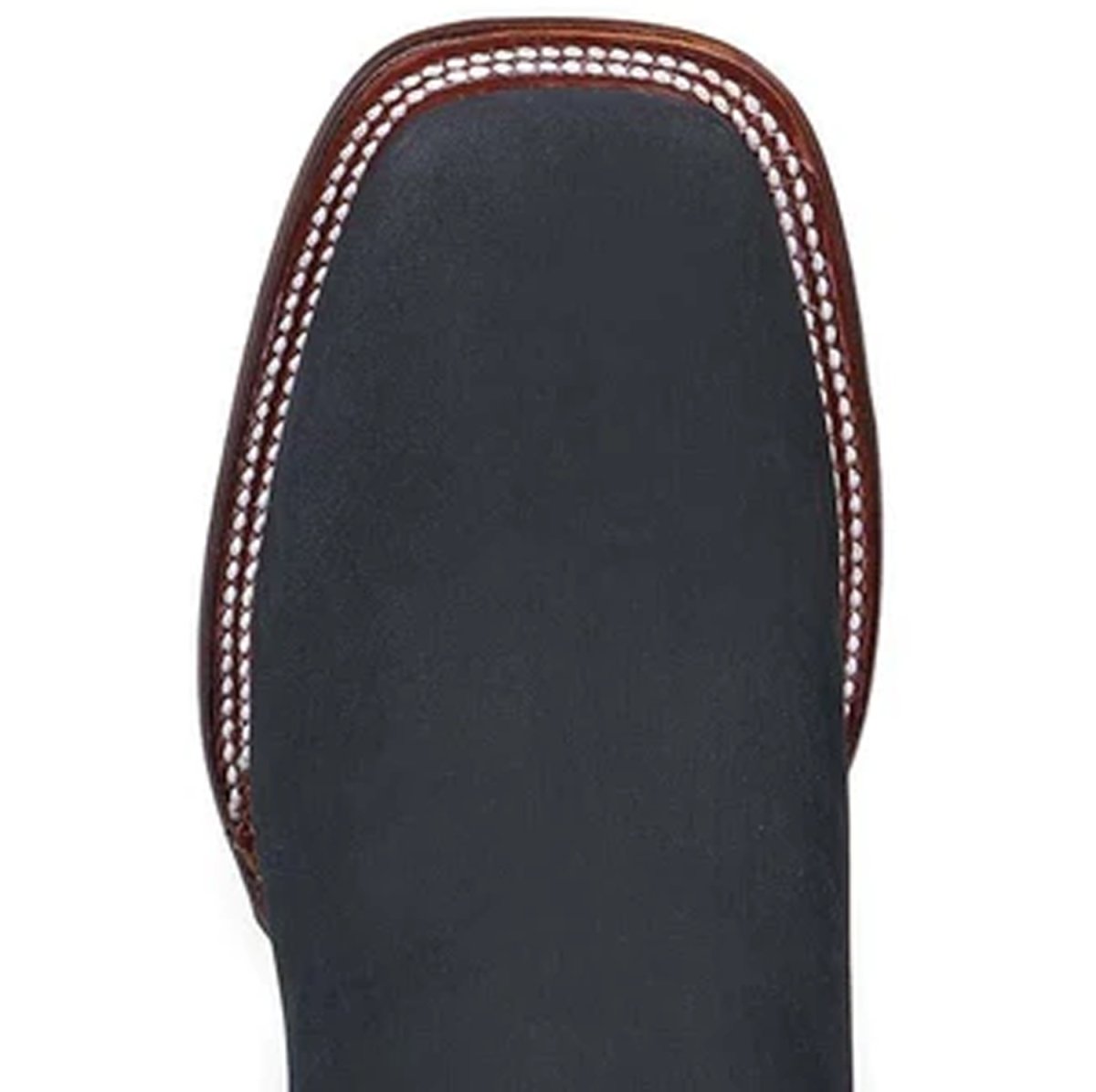 Botines Charros de Gamuza Punta Cuadrada Mujer Negro