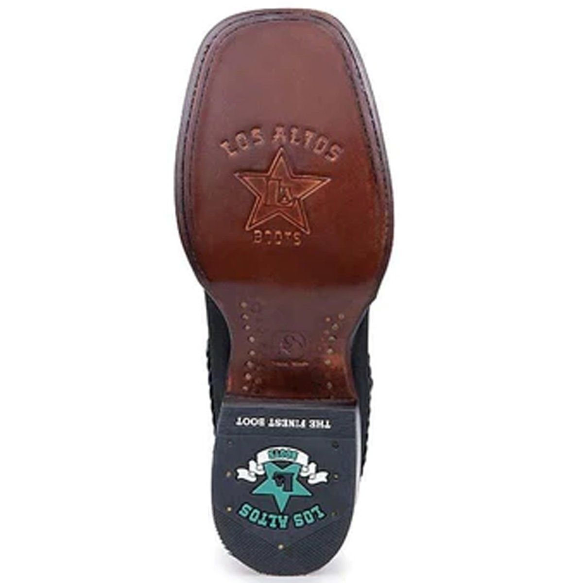 Botines Charros de Gamuza Punta Cuadrada Mujer Negro