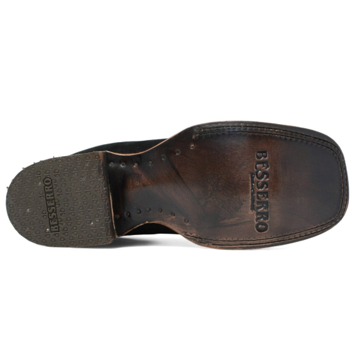 Botines Charros de Gamuza Punta Cuadrada Mujer