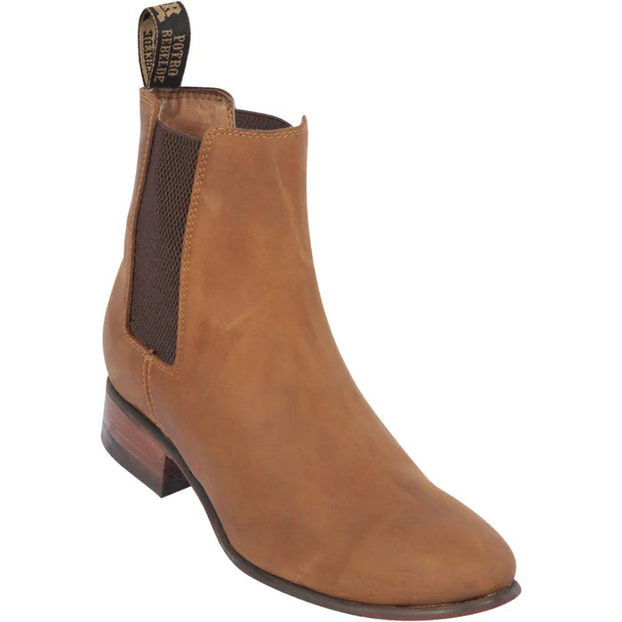 Chelsea Suede Boots with Rubber Sole