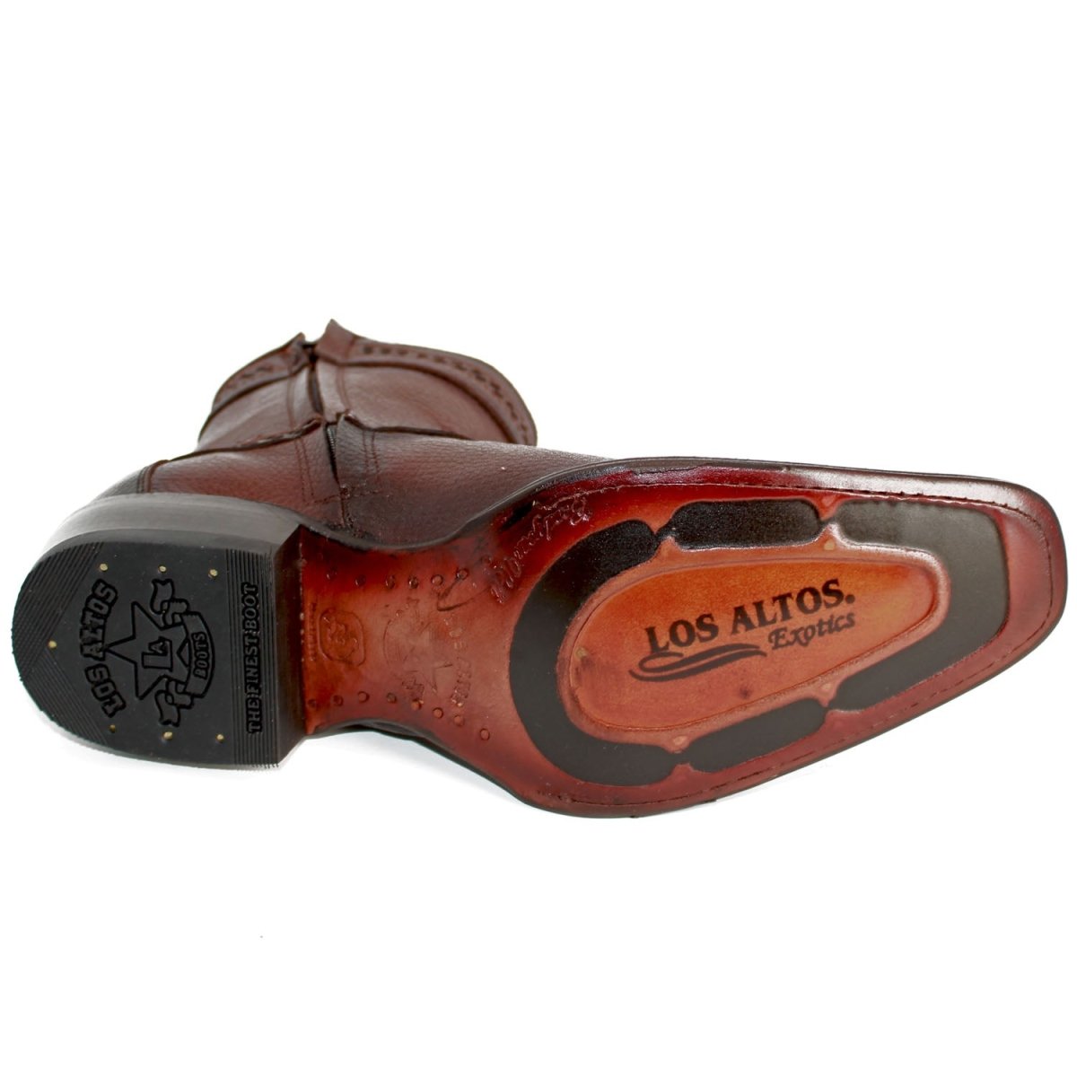 Botines de Cuero Punta Europea Café LAB-76B2716